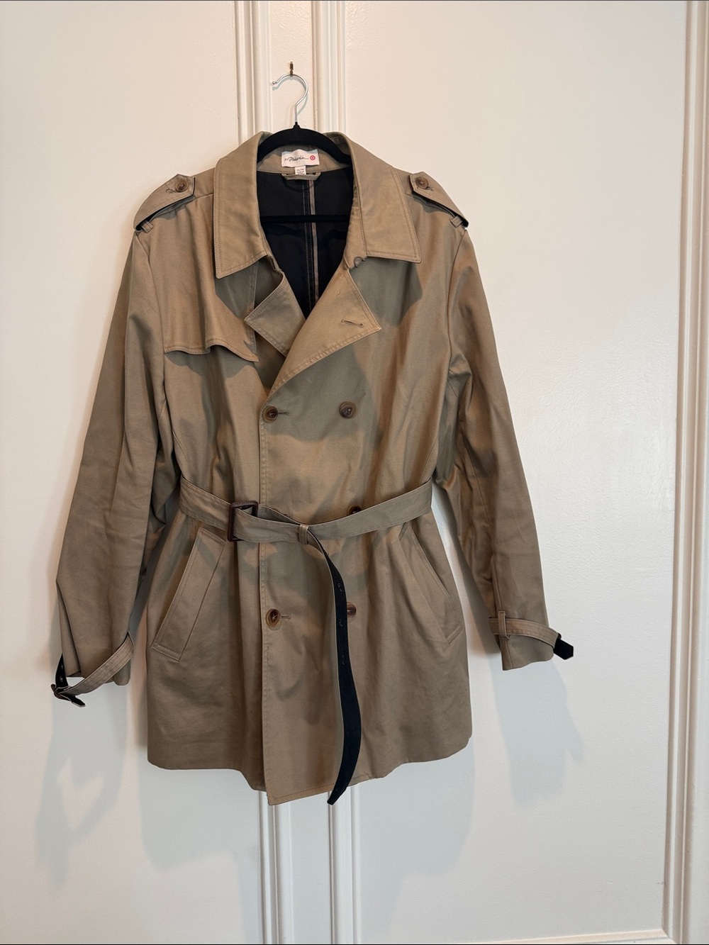 3.1 Phillip Lim Khaki Double-Breasted Trench Coat with Belt